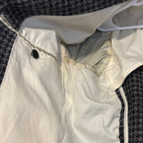 Beams from Japan Harris Tweed Wool blazer large Black and Gray Houndstooth - Picture 8 of 9